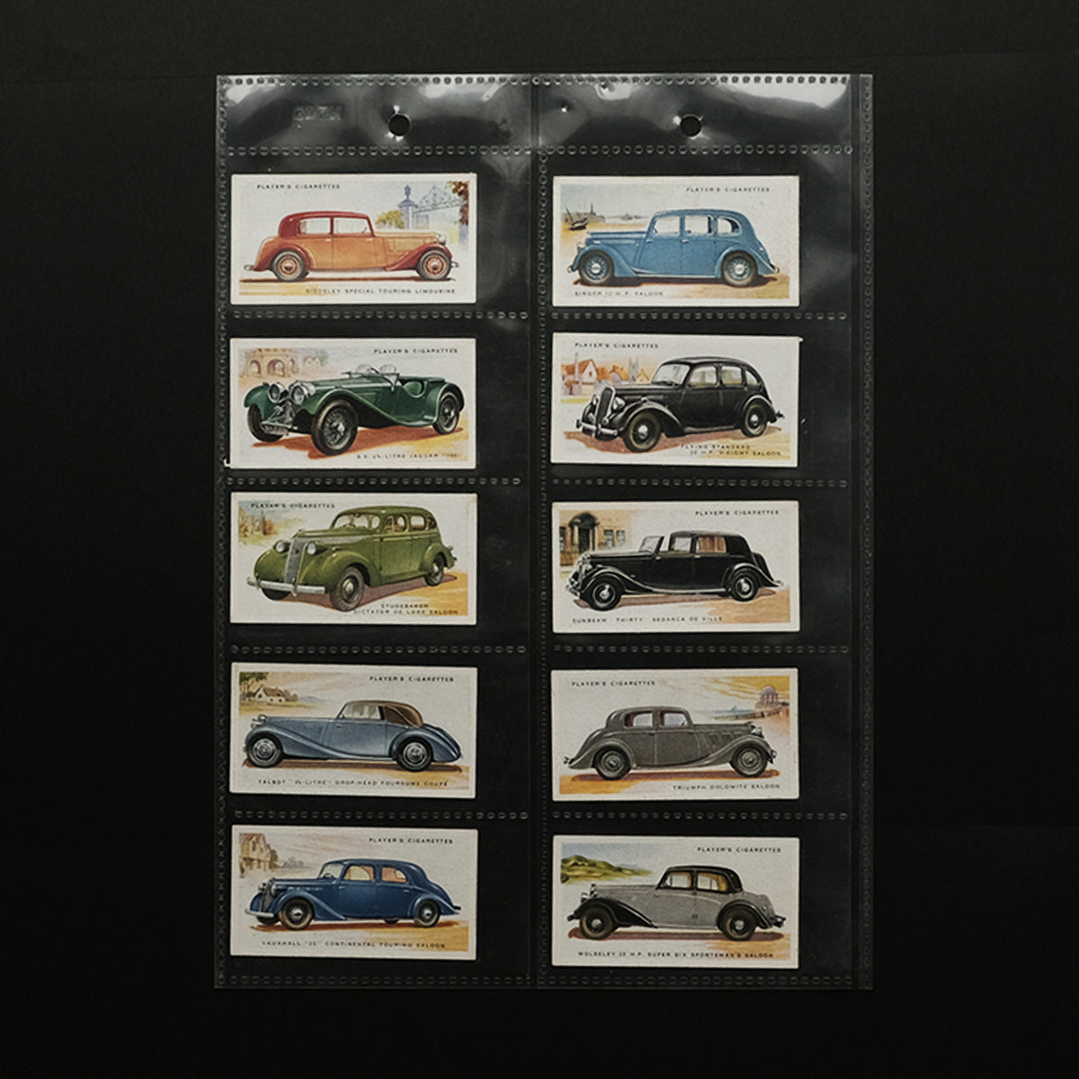 「古くに描かれた絵図展」シガレットカード/モーターカー50枚フルセット