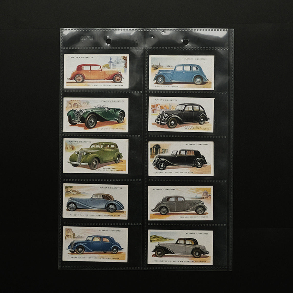 「古くに描かれた絵図展」シガレットカード/モーターカー50枚フルセット