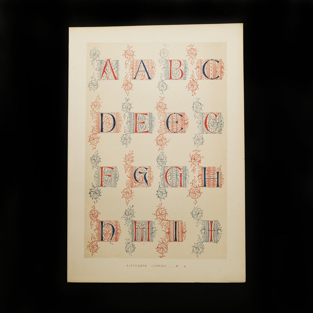 「古くに描かれた絵図展」装飾写本/アルファベットイギリス 