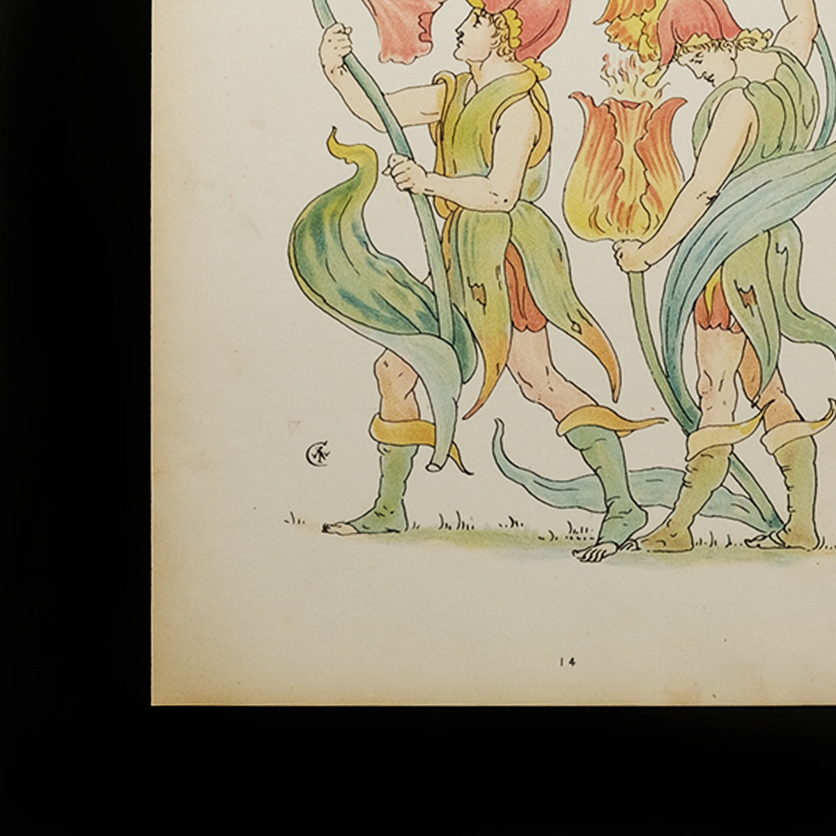 「古くに描かれた絵図展」アンティーク絵本「FLORA&#39;S FEAST（フローラの饗宴）」
