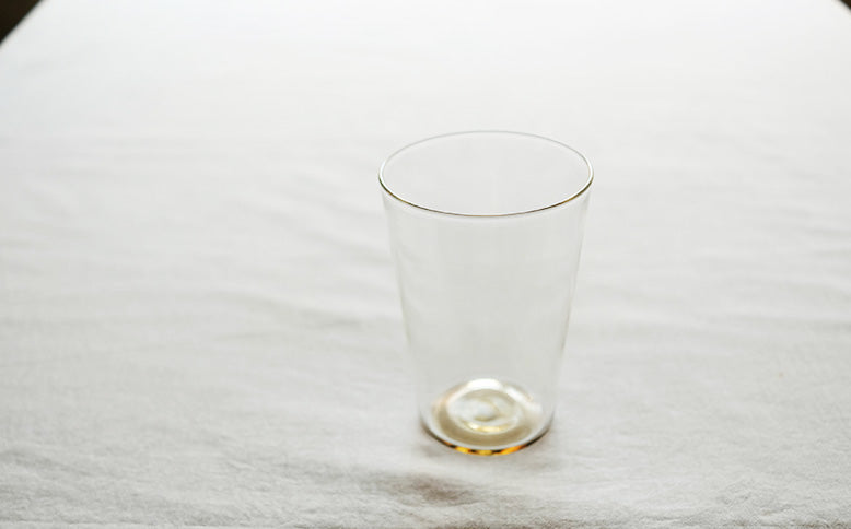 ［WASHIZUKA GLASS STUDIO］clear/smoke cup long